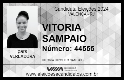 Candidato VITORIA SAMPAIO 2024 - VALENÇA - Eleições