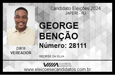 Candidato GEORGE BENÇÃO 2024 - JAPERI - Eleições