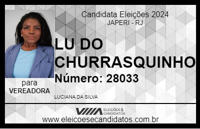 Candidato LU DO CHURRASQUINHO 2024 - JAPERI - Eleições