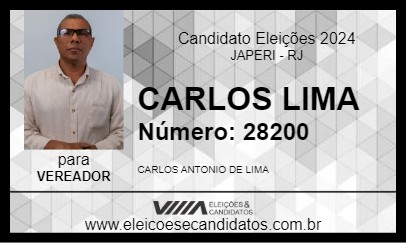 Candidato CARLOS LIMA 2024 - JAPERI - Eleições