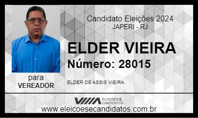 Candidato ELDER VIEIRA 2024 - JAPERI - Eleições