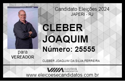 Candidato CLEBER JOAQUIM 2024 - JAPERI - Eleições