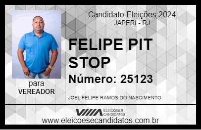 Candidato FELIPE PIT STOP 2024 - JAPERI - Eleições