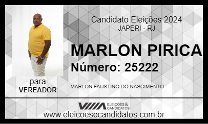 Candidato MARLON PIRICA 2024 - JAPERI - Eleições