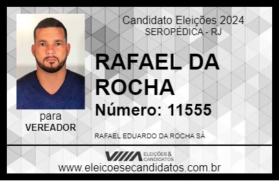 Candidato RAFAEL DA ROCHA 2024 - SEROPÉDICA - Eleições