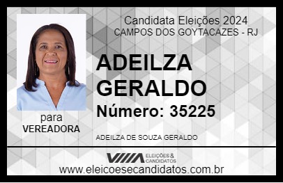 Candidato ADEILZA GERALDO 2024 - CAMPOS DOS GOYTACAZES - Eleições