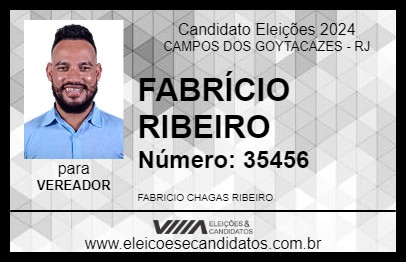 Candidato FABRÍCIO RIBEIRO 2024 - CAMPOS DOS GOYTACAZES - Eleições