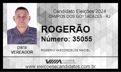 Candidato ROGERÃO 2024 - CAMPOS DOS GOYTACAZES - Eleições