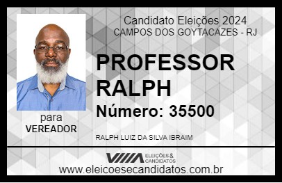 Candidato PROFESSOR RALPH 2024 - CAMPOS DOS GOYTACAZES - Eleições