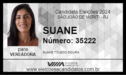 Candidato SUANE 2024 - SÃO JOÃO DE MERITI - Eleições