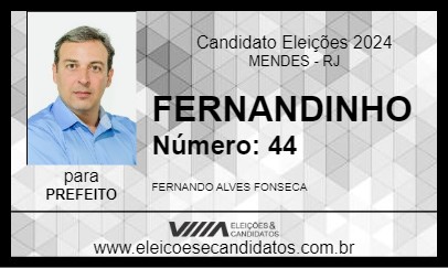 Candidato FERNANDINHO 2024 - MENDES - Eleições