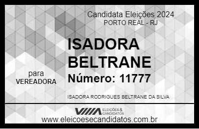 Candidato ISADORA BELTRANE 2024 - PORTO REAL - Eleições