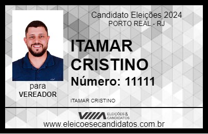 Candidato ITAMAR CRISTINO 2024 - PORTO REAL - Eleições