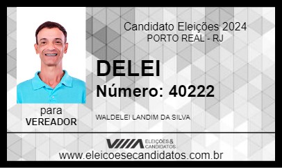 Candidato DELEI 2024 - PORTO REAL - Eleições