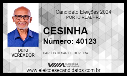 Candidato CESINHA 2024 - PORTO REAL - Eleições