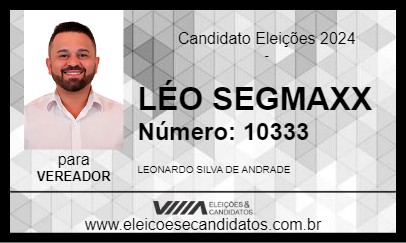 Candidato LÉO SEGMAXX 2024 - PORTO REAL - Eleições