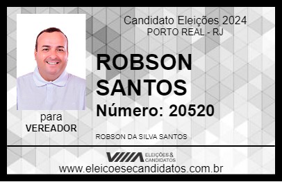 Candidato ROBSON SANTOS 2024 - PORTO REAL - Eleições