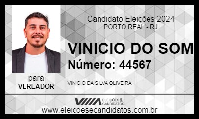 Candidato VINICIO DO SOM 2024 - PORTO REAL - Eleições