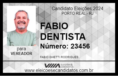 Candidato FABIO DENTISTA 2024 - PORTO REAL - Eleições