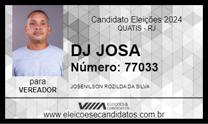 Candidato DJ JOSA 2024 - QUATIS - Eleições