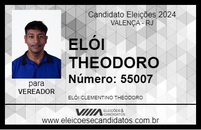 Candidato ELÓI THEODORO 2024 - VALENÇA - Eleições