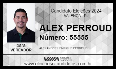 Candidato ALEX PERROUD 2024 - VALENÇA - Eleições