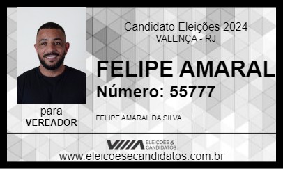 Candidato FELIPE AMARAL 2024 - VALENÇA - Eleições