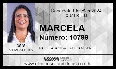 Candidato MARCELA 2024 - QUATIS - Eleições