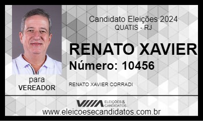 Candidato RENATO XAVIER 2024 - QUATIS - Eleições