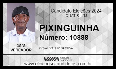 Candidato PIXINGUINHA 2024 - QUATIS - Eleições