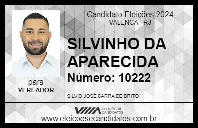 Candidato SILVINHO DA APARECIDA 2024 - VALENÇA - Eleições