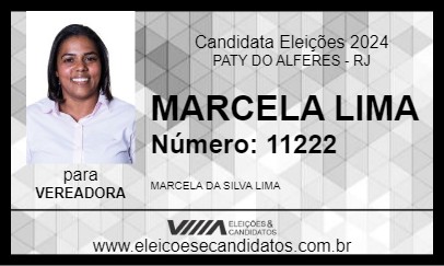 Candidato MARCELA LIMA 2024 - PATY DO ALFERES - Eleições