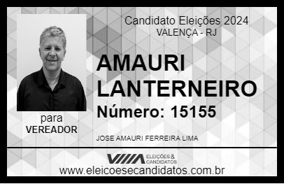 Candidato AMAURI  LANTERNEIRO 2024 - VALENÇA - Eleições