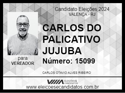 Candidato CARLOS DO APLICATIVO JUJUBA 2024 - VALENÇA - Eleições