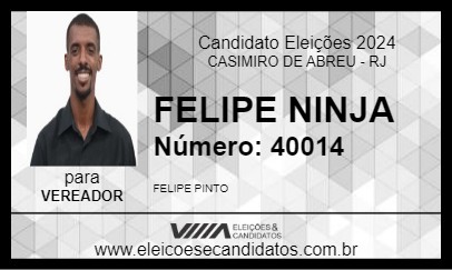 Candidato FELIPE NINJA 2024 - CASIMIRO DE ABREU - Eleições