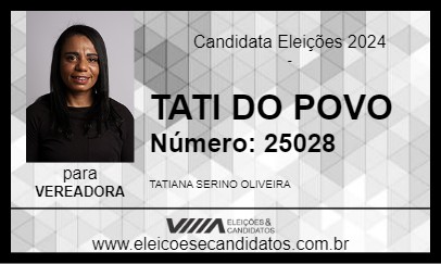 Candidato TATI DO POVO 2024 - NOVA FRIBURGO - Eleições