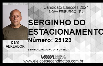 Candidato SERGINHO DO ESTACIONAMENTO 2024 - NOVA FRIBURGO - Eleições