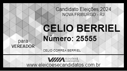 Candidato CELIO BERRIEL 2024 - NOVA FRIBURGO - Eleições