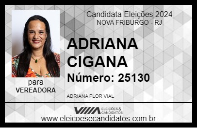 Candidato ADRIANA CIGANA 2024 - NOVA FRIBURGO - Eleições