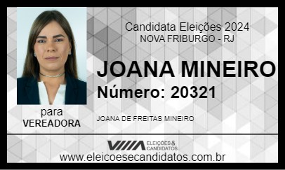 Candidato JOANA MINEIRO 2024 - NOVA FRIBURGO - Eleições