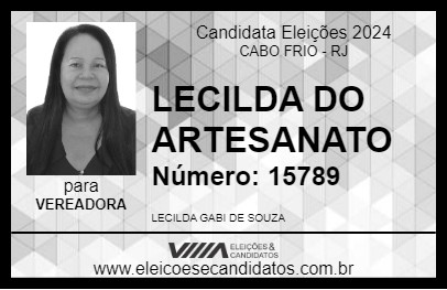 Candidato LECILDA DO ARTESANATO 2024 - CABO FRIO - Eleições