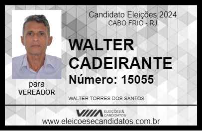 Candidato WALTER CADEIRANTE 2024 - CABO FRIO - Eleições