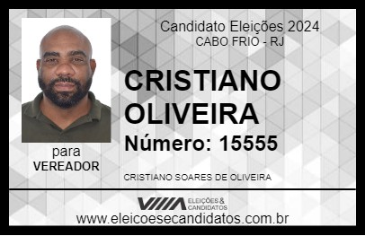 Candidato CRISTIANO OLIVEIRA 2024 - CABO FRIO - Eleições