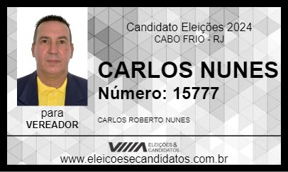 Candidato CARLOS NUNES 2024 - CABO FRIO - Eleições