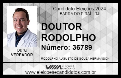 Candidato DOUTOR RODOLPHO 2024 - BARRA DO PIRAÍ - Eleições