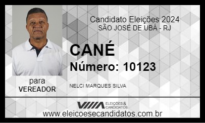 Candidato CANE 2024 - SÃO JOSÉ DE UBÁ - Eleições