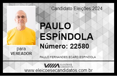 Candidato PAULO ESPÍNDOLA 2024 - SILVA JARDIM - Eleições