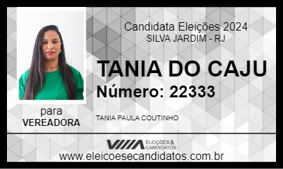 Candidato TANIA DO CAJU 2024 - SILVA JARDIM - Eleições