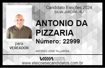 Candidato ANTONIO DA PIZZARIA 2024 - SILVA JARDIM - Eleições