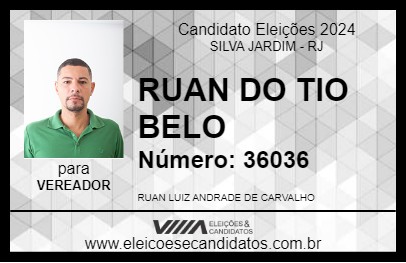 Candidato RUAN DO TIO BELO 2024 - SILVA JARDIM - Eleições